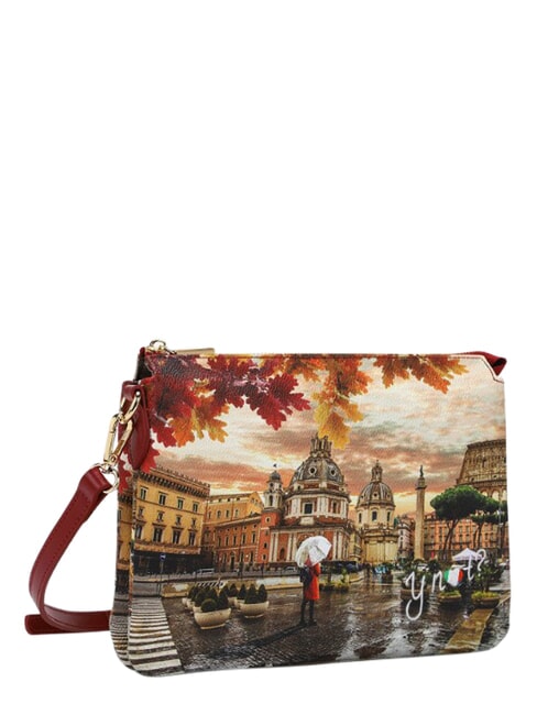 YESBAG Schultertasche, zwei F&auml;cher Rom regnet - Damentaschen
