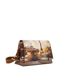 YNOT YESBAG Schultertasche mit Klappe lustiges Paris - Damentaschen - 2