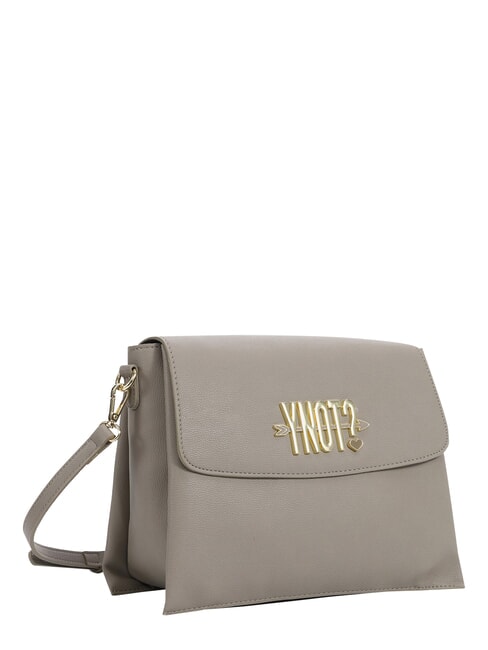 LOVERS Schultertasche mit Klappe Taupe - Damentaschen