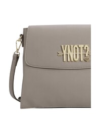 YNOT LOVERS Schultertasche mit Klappe Taupe - Damentaschen - 3