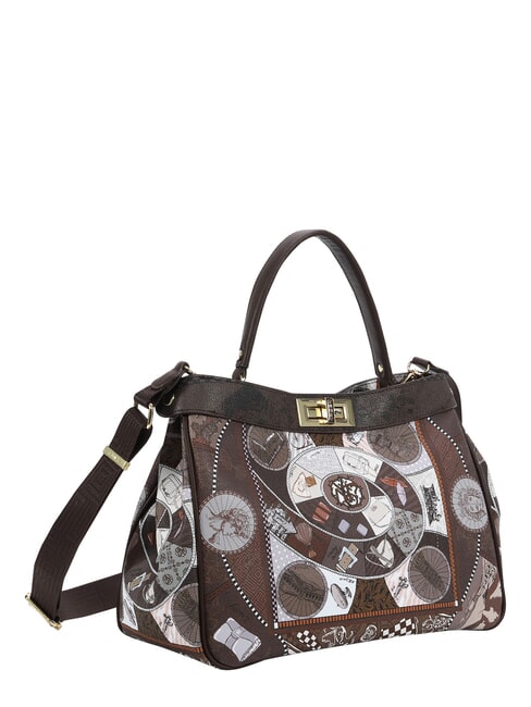 FASHIONOPOLY Handtasche mit Schulterriemen Schokolade - Damentaschen