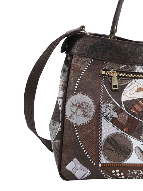 FASHIONOPOLY Handtasche mit Schulterriemen Schokolade - Damentaschen