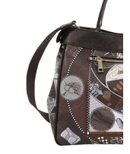 YNOT FASHIONOPOLY Handtasche mit Schulterriemen Schokolade - Damentaschen - 6
