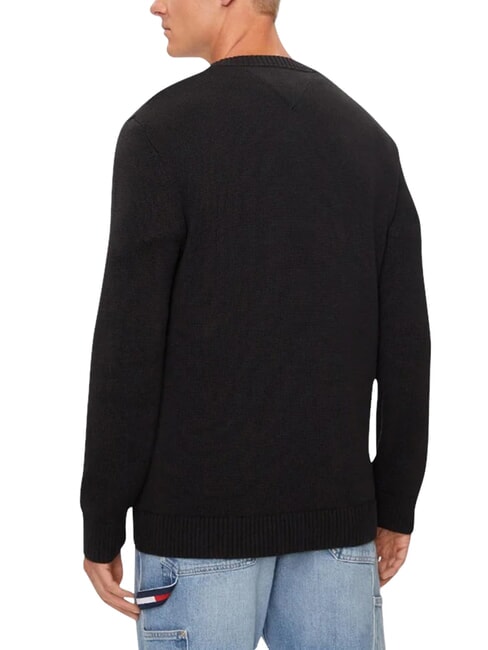 TH JEANS  Baumwollpullover mit V-Ausschnitt Schwarz - Herrenpullover