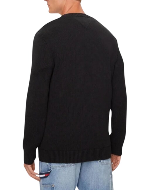 TH JEANS  Baumwollpullover mit V-Ausschnitt Schwarz - Herrenpullover