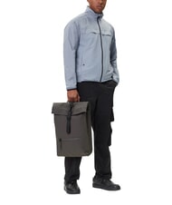 RAINS ROLLTOP RUCKSACK Gro&szlig;er wasserdichter Rucksack grau - Rucks&auml;cke f&uuml;r Schule &amp; Freizeit - 2