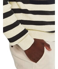 TOMMY HILFIGER TH Rundhals-Baumwollpullover Hafermilch HTR / W&uuml;stenhimmel - Herrenpullover - 5