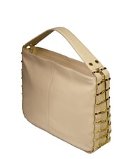 BRACCIALINI NORA Hobo-Tasche aus Leder Beige - Damentaschen - 3
