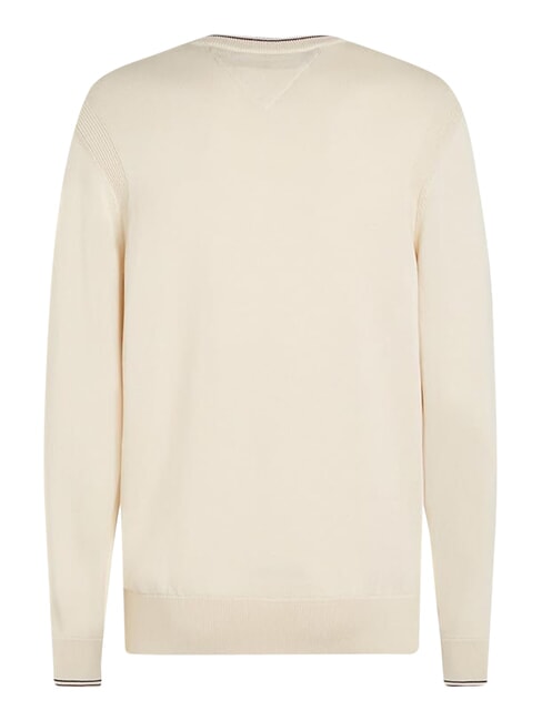 TH Rundhals-Baumwollpullover altes Wei&szlig; - Herrenpullover