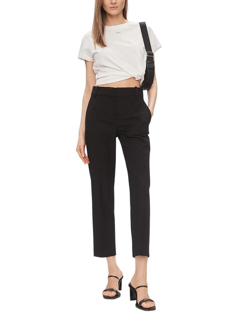 TH  Hose mit hoher Taille Schwarz - Damenhosen