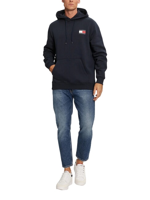 TH JEANS Sweatshirt mit Tasche und Kapuze dunkle Nachtmarine - Sweatshirts Herren