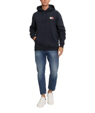 TOMMY HILFIGER TH JEANS Sweatshirt mit Tasche und Kapuze dunkle Nachtmarine - Sweatshirts Herren - 3