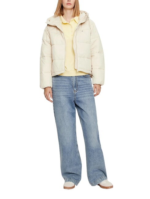TH JEANS Pufferjacke mit Kapuze Zeitungspapier - Daunenjacken f&uuml;r Damen