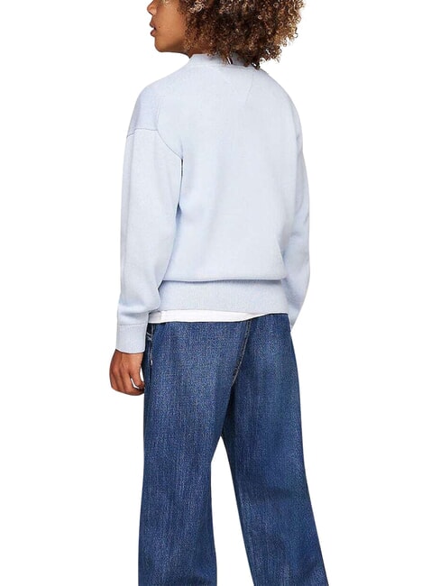 TH KIDS Rundhalspullover aus Baumwolle luftiges Blau - Kinderpullover