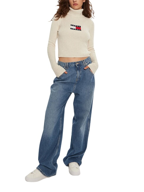 TH JEANS Rollkragenpullover uralte wei&szlig;e Melange - Damenpullover