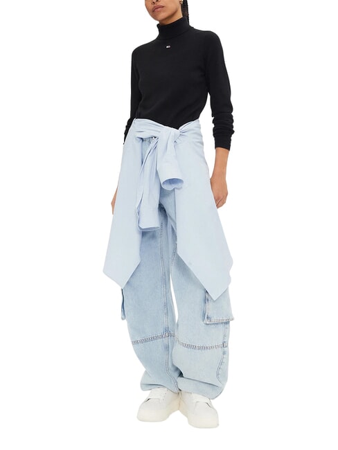 TH JEANS Rollkragen Schwarz - Damenpullover