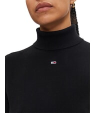 TOMMY HILFIGER TH JEANS Rollkragen Schwarz - Damenpullover - 4