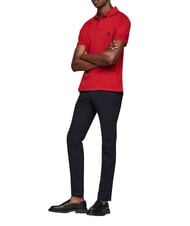 TOMMY HILFIGER TH Kurzarm-Poloshirt dunkles Magma - Herren-Polo-Shirts/Herren-Polo-Shirt/Herrenpoloshirt/Herrenpoloshirts - 3