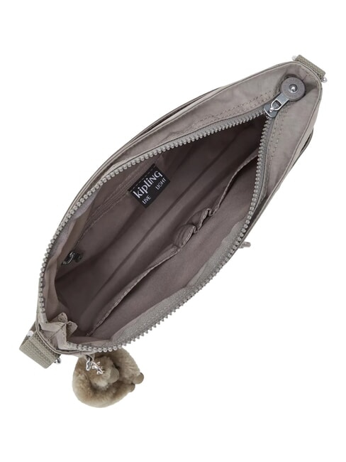 NEW ANGIE Umh&auml;ngetasche mit mehreren Taschen grau grau - Damentaschen