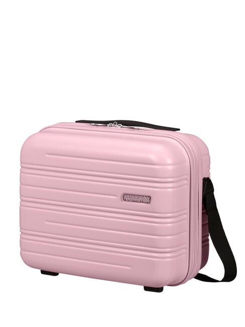 HIGH TURN Hartschalenetui mit Schultergurt mattes Puderrosa - Beauty-Case