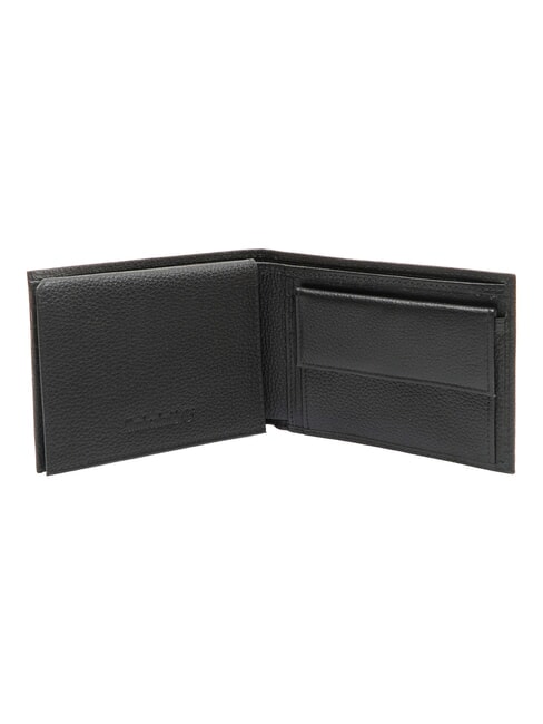 TUMBLED Ledergeldb&ouml;rse mit M&uuml;nzfach Schwarz - Brieftaschen Herren