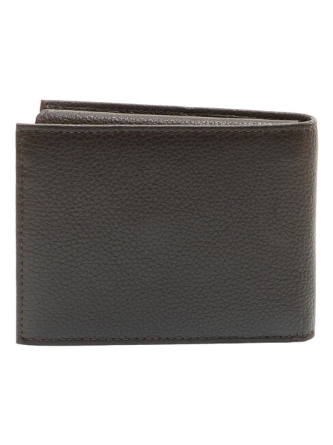 TUMBLED Ledergeldb&ouml;rse mit M&uuml;nzfach dunkelbraun - Brieftaschen Herren