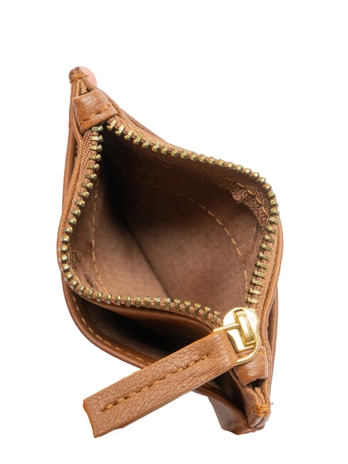 COIN M&uuml;nzbeutel aus Leder Cognac - Brieftaschen Damen