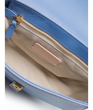 COCCINELLE MAGALU Mini-Schultertasche aus Leder Blau - Damentaschen - 4