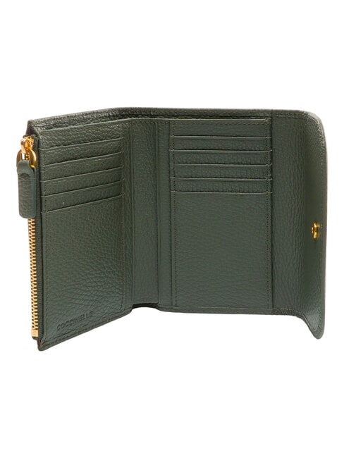 DEW Geldb&ouml;rse mit M&uuml;nzfach, aus Leder Algen - Brieftaschen Damen