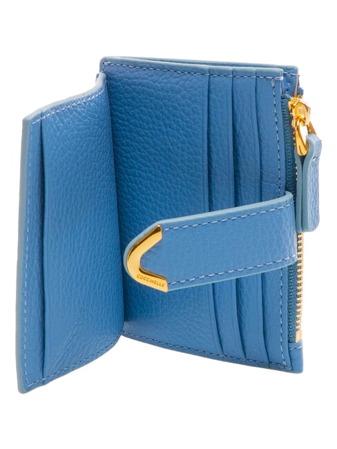 DEW Kreditkartenetui, Leder Blau - Brieftaschen Damen