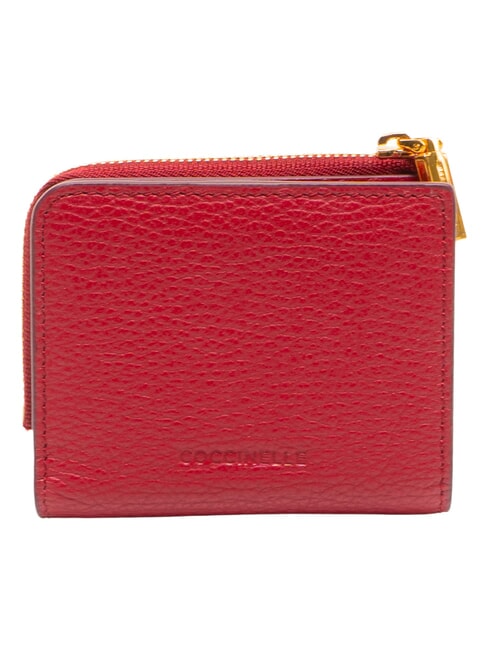 MYRINE Kompakte Ledergeldb&ouml;rse Sangria - Brieftaschen Damen