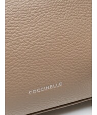 COCCINELLE AGATEA Schultertasche, Leder warmes Taupe - Damentaschen - 3