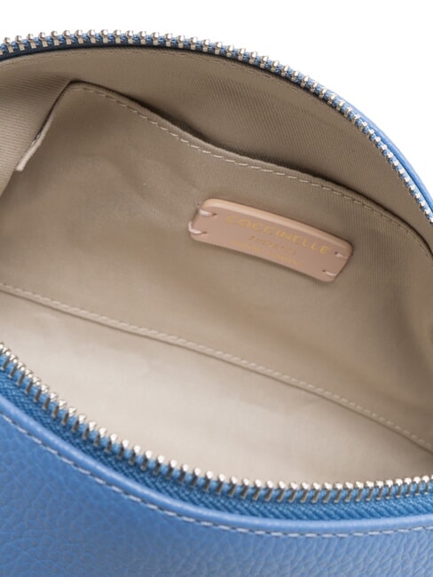 AGATEA Schultertasche, Leder Blau - Damentaschen