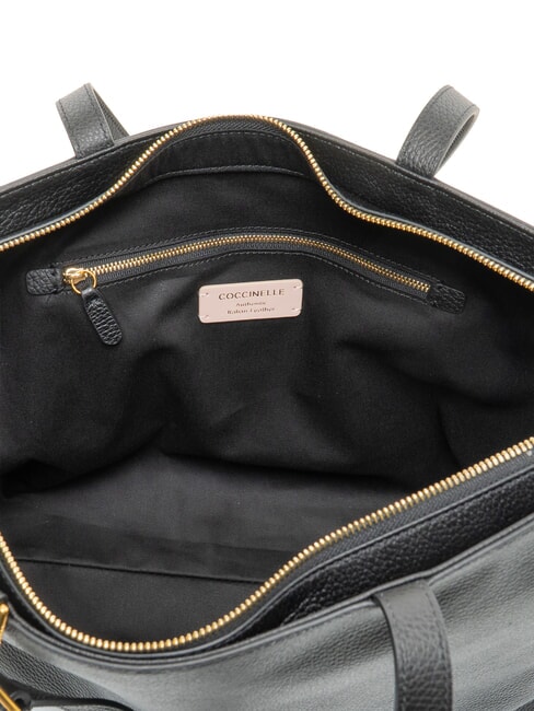 SAGITTA Schultertasche, Leder Schwarz - Damentaschen