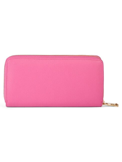 BASIC Lederbrieftasche mit Rundum-Rei&szlig;verschluss Fuchsie - Brieftaschen Damen
