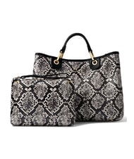 BRACCIALINI BETH SPECIAL Gro&szlig;e Handtasche mit Clutch Python - Damentaschen - 2