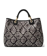 BRACCIALINI BETH SPECIAL Gro&szlig;e Handtasche mit Clutch Python - Damentaschen - 4