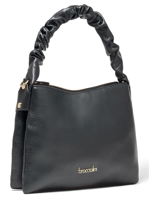 NAOMI Schultertasche mit Schultergurt Schwarz - Damentaschen