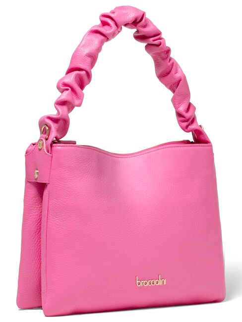 NAOMI Schultertasche mit Schultergurt Fuchsie - Damentaschen