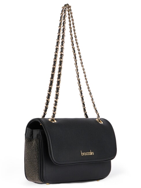 KIM Wandelbare Tasche mit Metallgeflecht Schwarz - Damentaschen