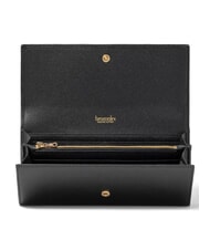 BRACCIALINI BASIC Kontinentale Brieftasche aus Leder Schwarz - Brieftaschen Damen - 3