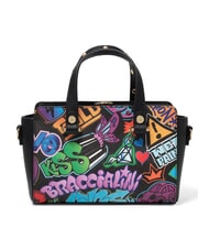BRACCIALINI MURALES Handtasche mit Schultergurt Schwarz - Damentaschen - 3