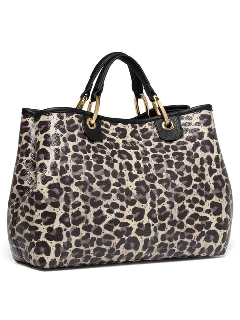 BETH SPECIAL Gro&szlig;e Handtasche mit Clutch Leopard - Damentaschen