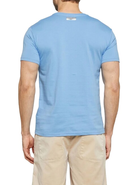 BASIC Kurz&auml;rmeliges T-Shirt mit Rundhalsausschnitt azurblau - Herren-T-Shirts