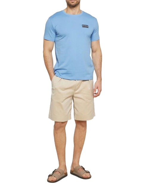 BASIC Kurz&auml;rmeliges T-Shirt mit Rundhalsausschnitt azurblau - Herren-T-Shirts