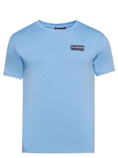 BASIC Kurz&auml;rmeliges T-Shirt mit Rundhalsausschnitt azurblau - Herren-T-Shirts