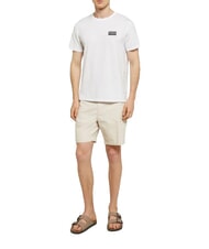 BIKKEMBERGS BASIC Kurz&auml;rmeliges T-Shirt mit Rundhalsausschnitt Wei&szlig; - Herren-T-Shirts - 4
