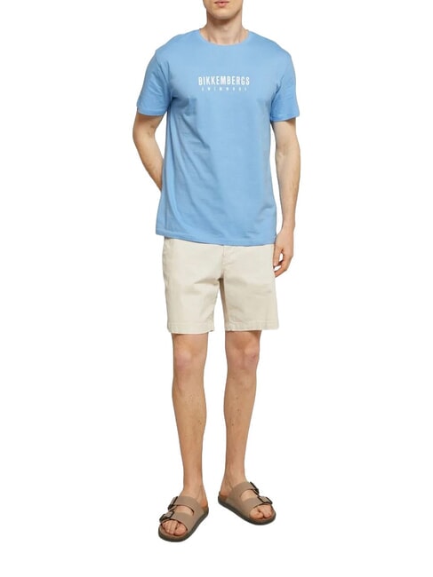 ICONIC Kurzarm-T-Shirt aus Baumwolle azurblau - Herren-T-Shirts
