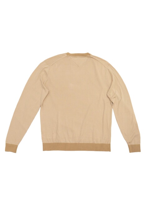 TH Pullover aus Baumwollmischgewebe Klassisches Rosa / Optisches Wei&szlig; - Herrenpullover