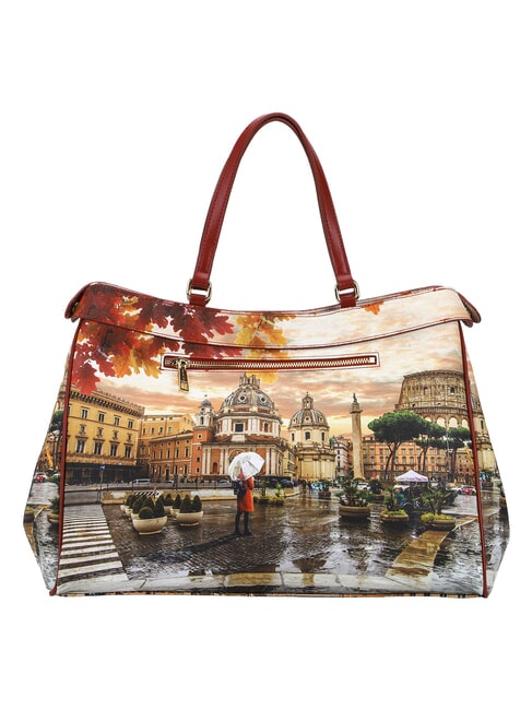 YESBAG XL Schultertasche Rom regnet - Damentaschen